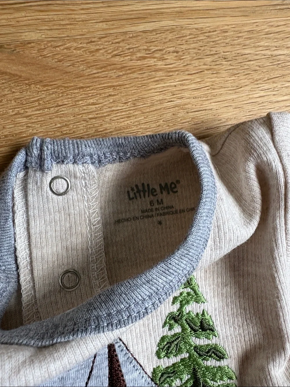LITTLE ME | Cream & Gray Camping Animal Set